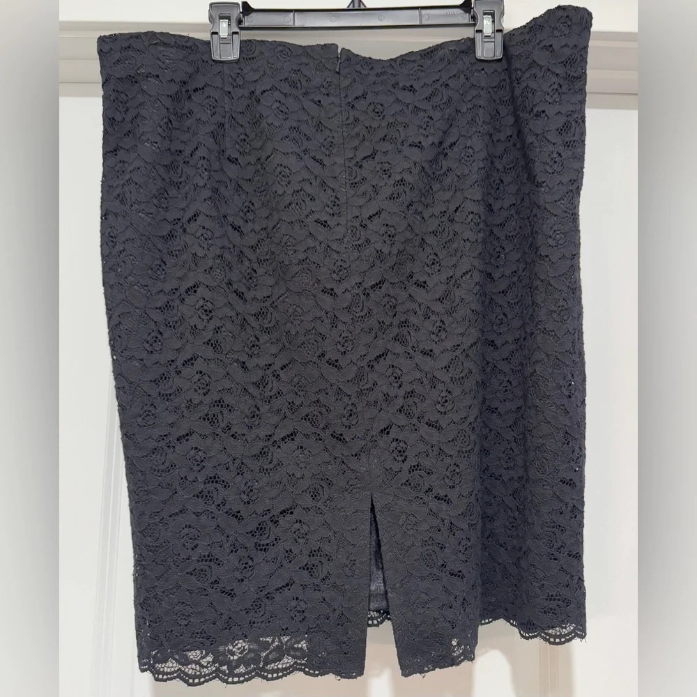 NWT Lane Bryant Black Lace Pencil‎ Skirt Size 20